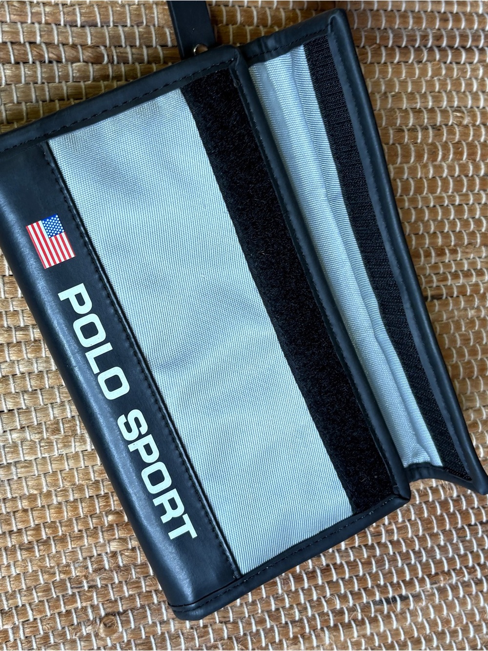 Vintage 90’s Ralph Lauren Polo Sport Wallet Silver Black - Picture 4 of 12